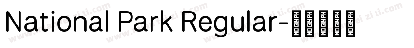 National Park Regular字体转换